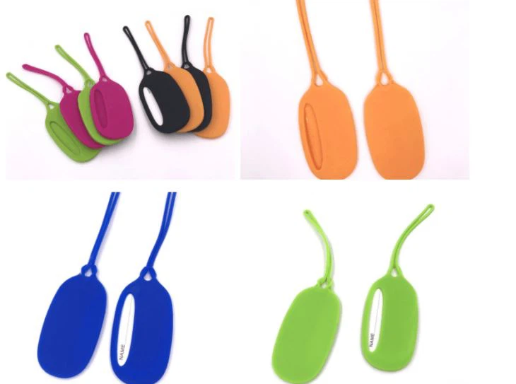 Custom Business Card Silicone Luggage Tags