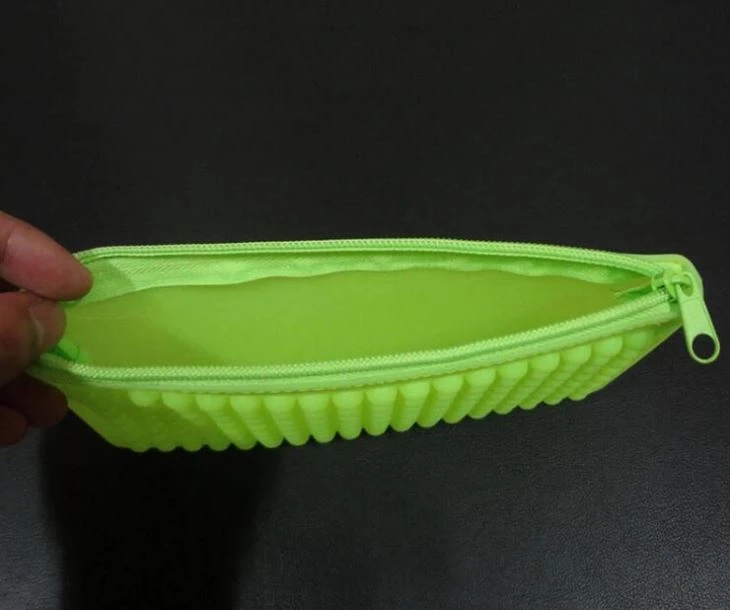 Fashion Cosmetic ZiP Bag Silicone Pencil Case