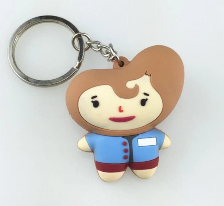 PVC Soft Keychain 3d Cartoon Character Keychain