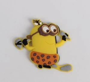 Mini Minions 3D Soft PVC gúmmí ísskáps segull