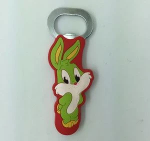 Ný heitt sala upphleypt merki Mjúk PVC bjórflaskaopnari