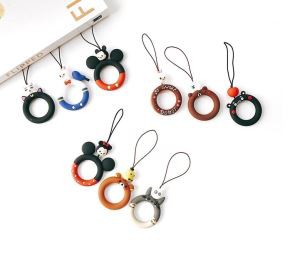 Kísill reipi Sérsniðin sími lanyard Ring Holder ól