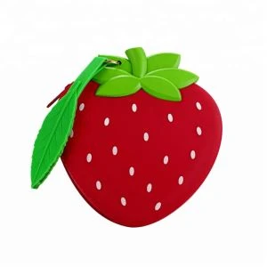 Strawberry Fashion Silicone Myntveski