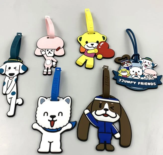Cartoon PVC Luggage Tags Accessories Travel Suitcase Baggage