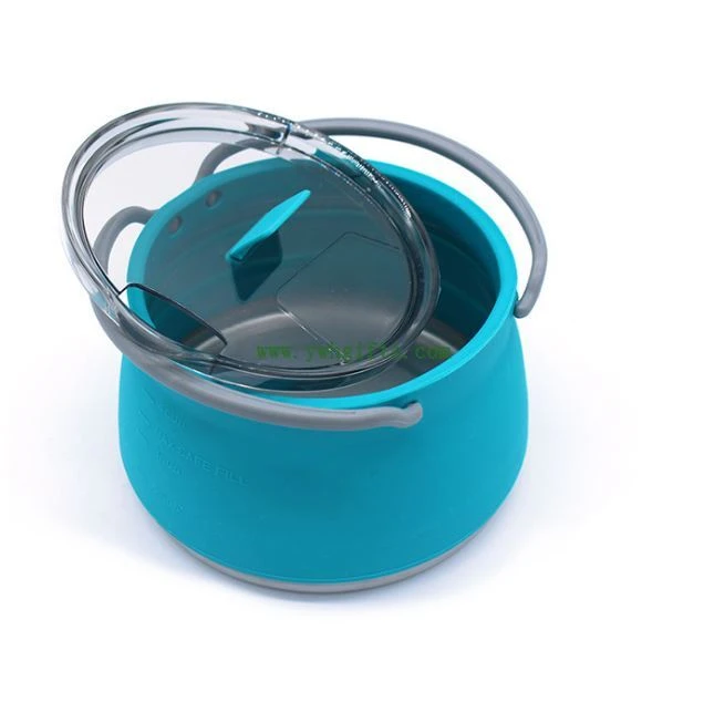 New Portable Outdoor Compressible Kettle Silicone Folding Water Pot