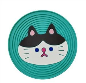 3D teiknimyndadýr PVC drykkjarfæri Pvc kaffibolli Placemat rófumotta