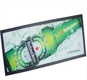 Kynningar nítríl gúmmí bjór motta merktur bar hlaupari mottur