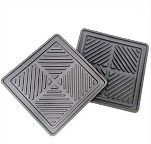 Ferningur andstæðingur-brennandi Pvc Drykkja Coaster Gúmmíhaldarar